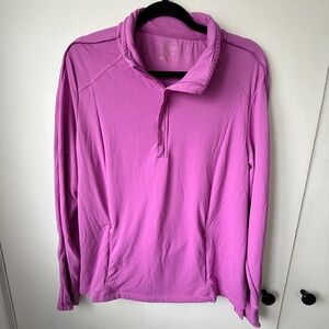 Mondetta Purple Quarter Zip Performance Top XXL Athletic Pullover